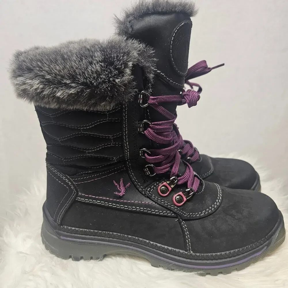 Santana Canada Maldine 2 Snow Boots Black/Purple Women's Size 6